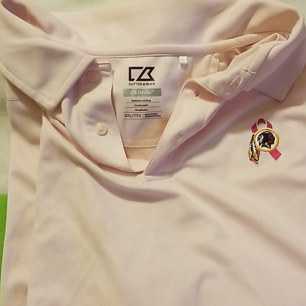 Redskins pink polo shirt